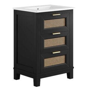 Dixie 24″ Solid Wood Bathroom Vanity