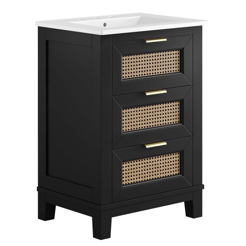 Dixie 24″ Solid Wood Bathroom Vanity