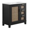 Dixie 36″ Solid Wood Bathroom Vanity Cabinet