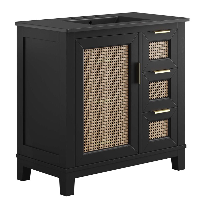 Dixie 36″ Solid Wood Bathroom Vanity Cabinet