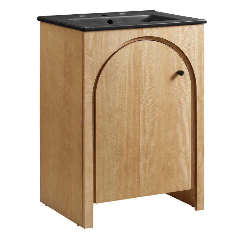 Appia 24″ Bathroom Vanity, Oak / Black