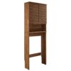 Render Over the Toilet Bathroom Storage Cabinet, Walnut
