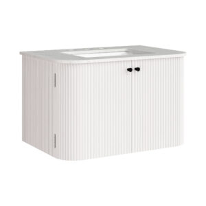 Zia 30″ Wall-Mount Bathroom Vanity with Marble Sink
