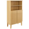 Render Freestanding Bathroom Storage Cabinet, Oak