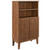 Render Freestanding Bathroom Storage Cabinet, Walnut