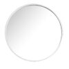 Montreal 28" Round Mirror, Glossy White