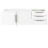 Columbia 48" Single Vanity Cabinet, Glossy White, No Hardware