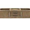 Columbia 59" Double Vanity Cabinet, Latte Oak, No Hardware