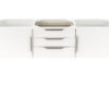 Columbia 59" Double Vanity Cabinet, Glossy White, No Hardware