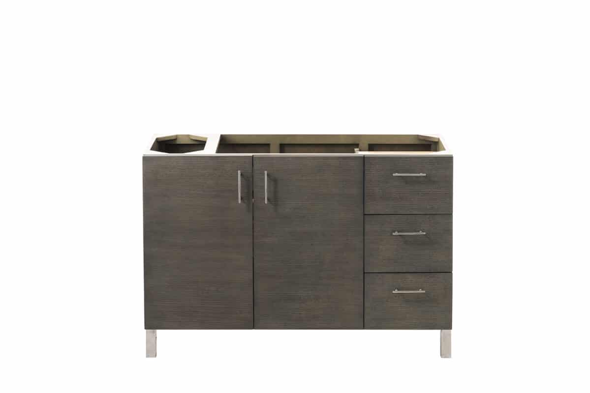 Metropolitan 48" Single Vanity, Silver Oak