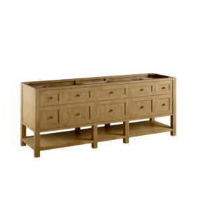 Breckenridge 84" Double Vanity, Light Natural Oak