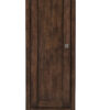 Addison 12" D Petite Tower Hutch - Left, Mid-Century Acacia