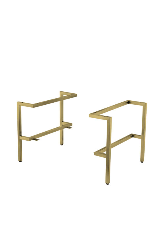 Mantova 18.1" Depth Stainless Steel Base, Champagne Brass