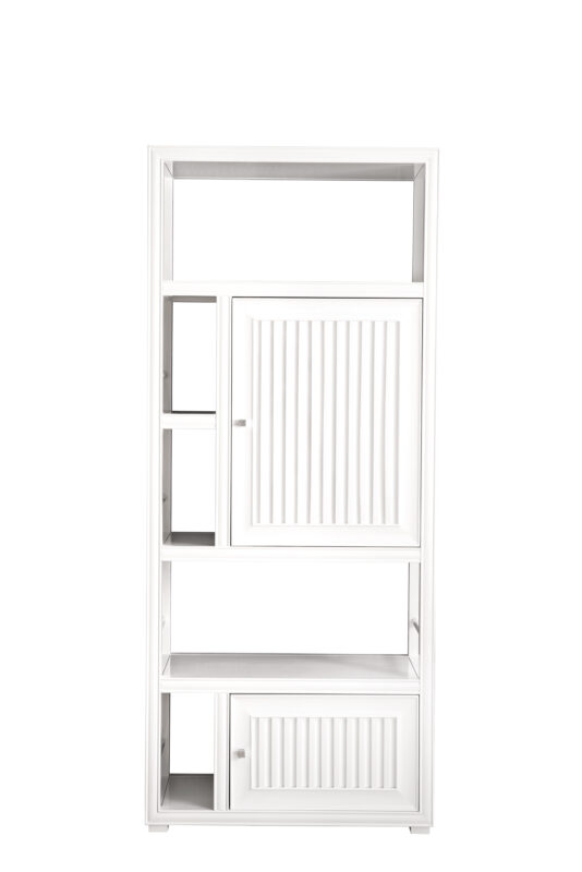 Athens 30" Double-Sided Linen Cabinet, Glossy White