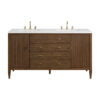 Myrrin 60" Double Vanity, Mid Century Walnut