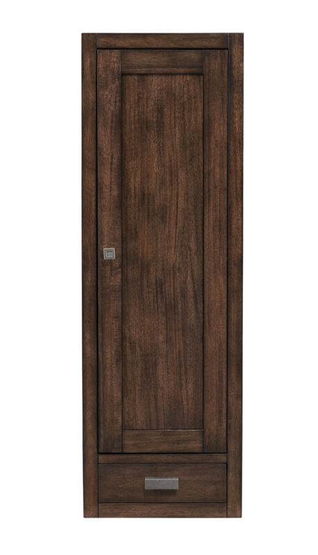 Addison 12" D Petite Tower Hutch - Right, Mid-Century Acacia
