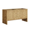 Hudson 60" Double Vanity Cabinet, Light Natural Oak