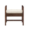 Addison 24.5" Upholstered Bench, Mid-Century Acacia