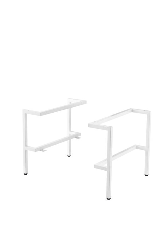 Milan 18.1" Depth Stainless Steel Base(Tall), Glossy White