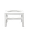 Addison 12"  Wooden Stand for Petite Tower Hutch, Glossy White