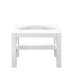 Addison 12"  Wooden Stand for Petite Tower Hutch, Glossy White