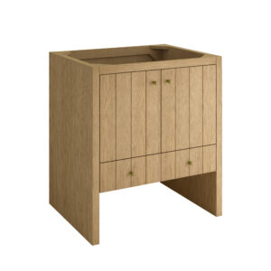 Hudson 30" Single Vanity, Light Natural Oak