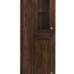 Addison 15" D Grand Tower Hutch - Left, Mid-Century Acacia