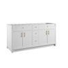 Bellshire 72" Double Vanity, Bright White