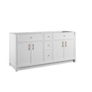 Bellshire 72" Double Vanity, Bright White