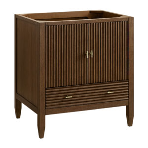 Myrrin 30" Single Vanity, Mid-Century Walnut