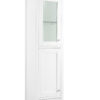 Addison 15" D Grand Tower Hutch - Left, Glossy White