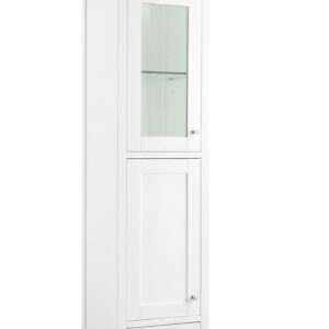 Addison 15" D Grand Tower Hutch - Left, Glossy White