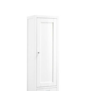 Addison 12" D Petite Tower Hutch - Right, Glossy White