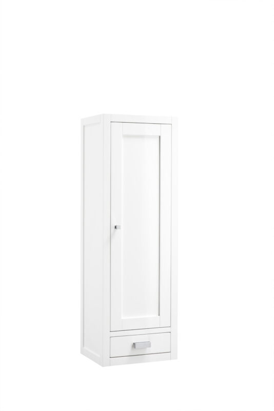 Addison 12" D Petite Tower Hutch - Right, Glossy White