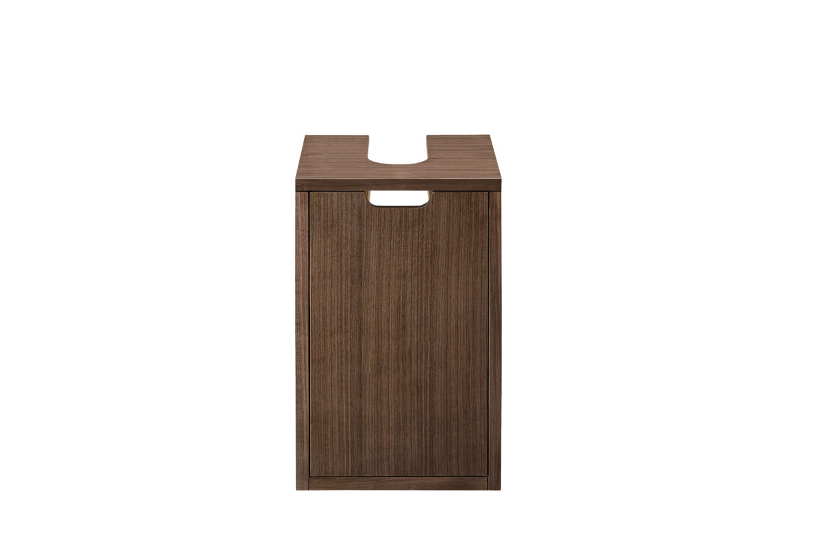 Boston 19" Storage Cabinet, Mid Century Walnut