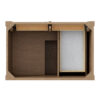 Brittany 36" Single Vanity, Pecan