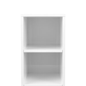 Milan 12" Storage Cabinet (Short), Glossy White