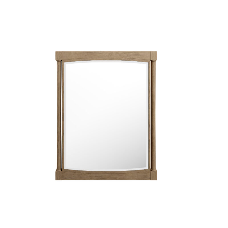 Kinnsden 30" Mirror, Weathered Oak