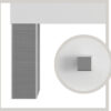 Part: Chicago Knobs and Legs Set for V30" and V36" in Brushed Nickel