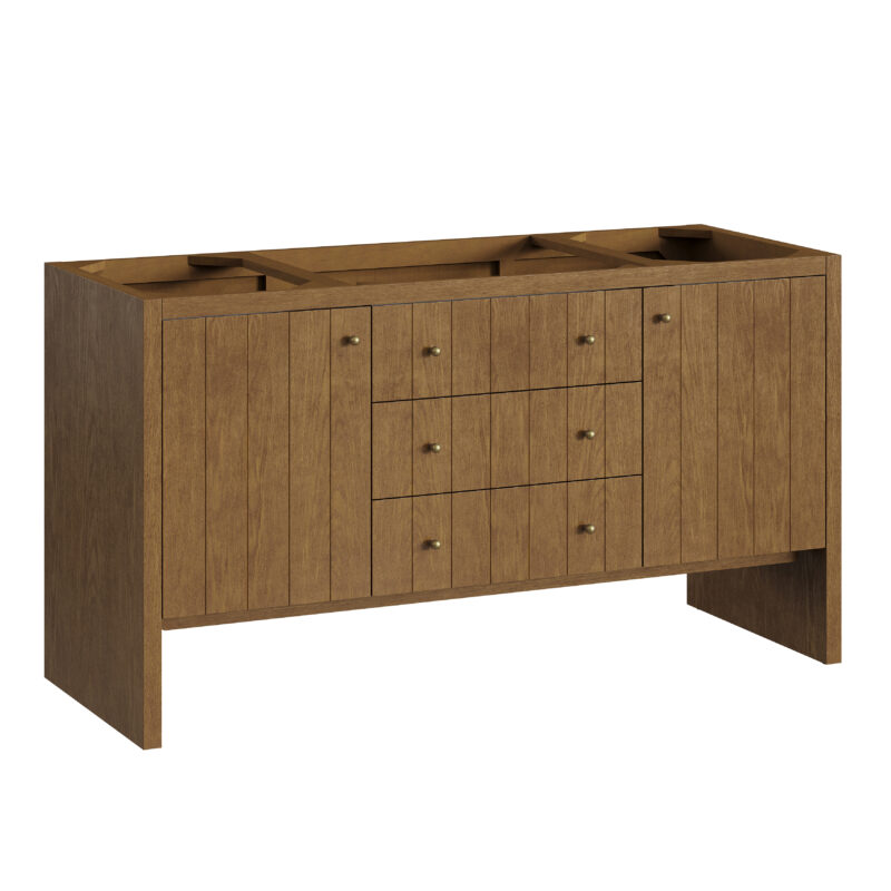 Hudson 60" Single Vanity, Honey Oak
