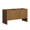 Hudson 60" Double Vanity, Honey Oak