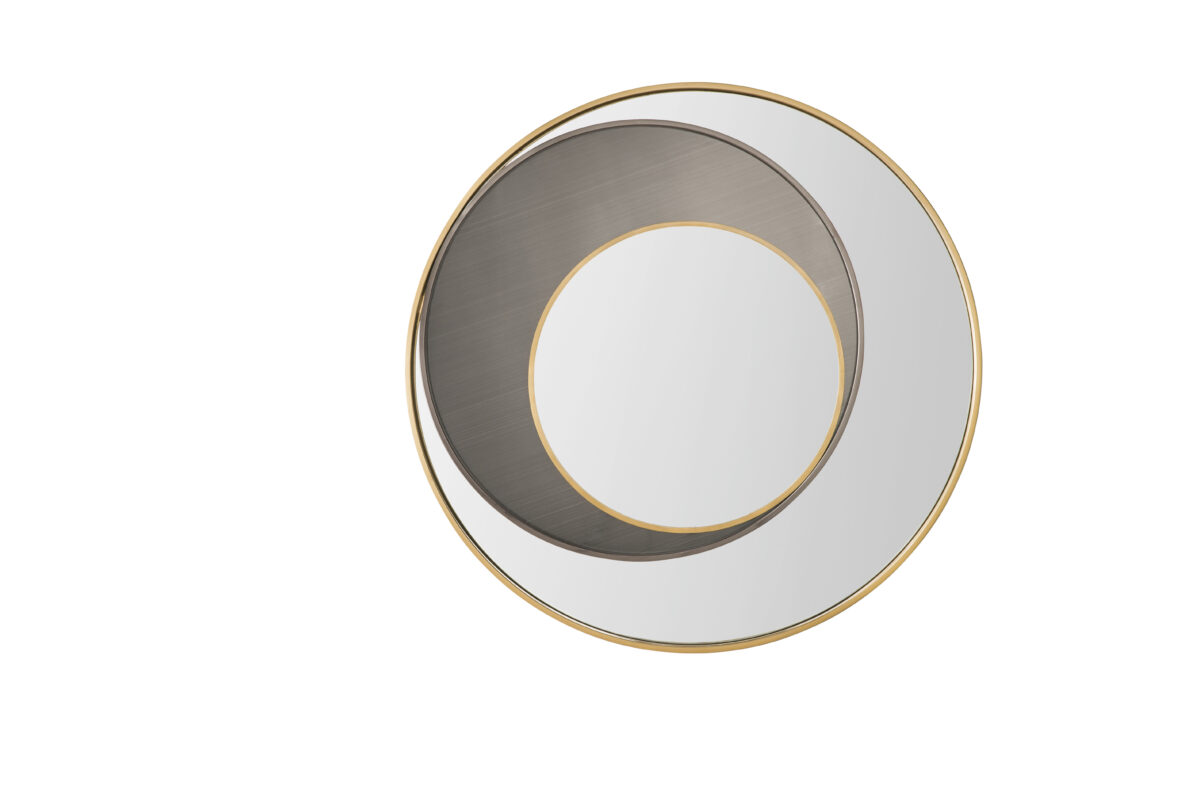 Cosmos 35.4" Mirror, Radiant Gold and Onyx