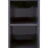 Milan 12" Storage Cabinet (Short), Modern Grey Glossy