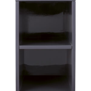 Milan 12" Storage Cabinet (Short), Modern Grey Glossy