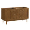 Laurent 60" Double Vanity, Honey Oak