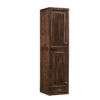 Athens 15" Tower Hutch - Left, Mid Century Acacia