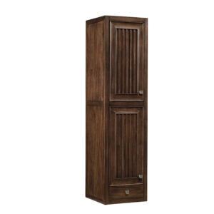 Athens 15" Tower Hutch - Left, Mid Century Acacia